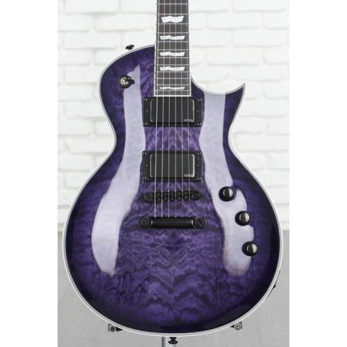  ESP LTD EC-1000 Electric Guitar - See-thru Purple Sunburst Demo