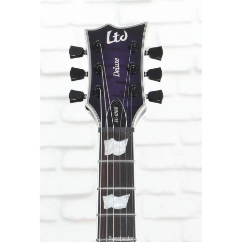  ESP LTD EC-1000 Electric Guitar - See-thru Purple Sunburst Demo