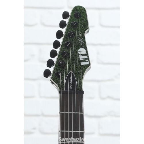  ESP LTD SCT-607B Stephen Carpenter Signature 7-String Baritone Electric Guitar - Green Sparkle