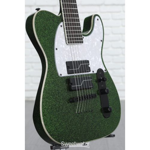  ESP LTD SCT-607B Stephen Carpenter Signature 7-String Baritone Electric Guitar - Green Sparkle