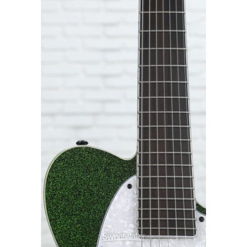  ESP LTD SCT-607B Stephen Carpenter Signature 7-String Baritone Electric Guitar - Green Sparkle