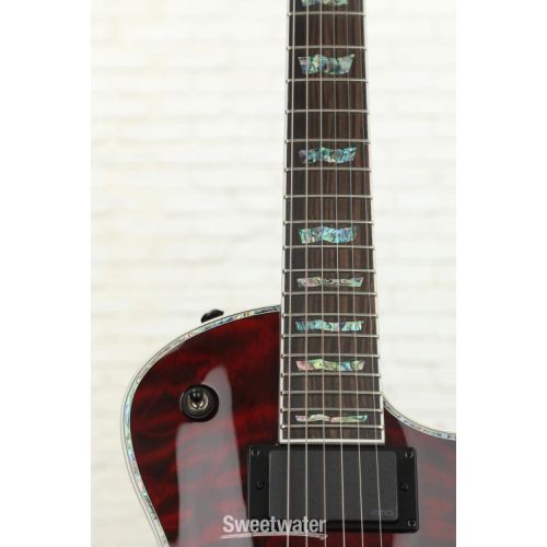  ESP LTD EC-1000 Dent and Scratch Electric Guitar - See Thru Black Cherry