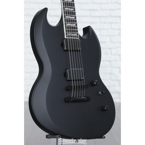  ESP LTD Viper-1000 Baritone Electric Guitar - Black Satin