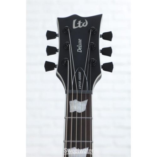  ESP LTD Viper-1000 Baritone Electric Guitar - Black Satin