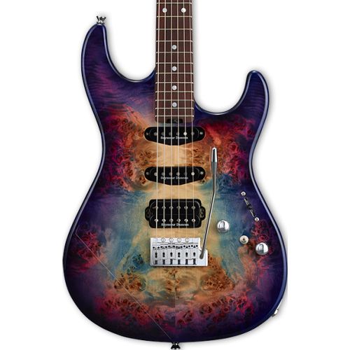  ESP Original Snapper CTM Electric Guitar - Nebula Pink Purple Burst with Rosewood Fingerboard