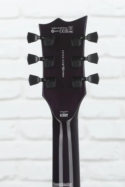  ESP LTD EC-1000 Left-handed Electric Guitar - See Thru Purple Sunburst