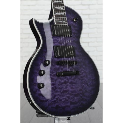  ESP LTD EC-1000 Left-handed Electric Guitar - See Thru Purple Sunburst