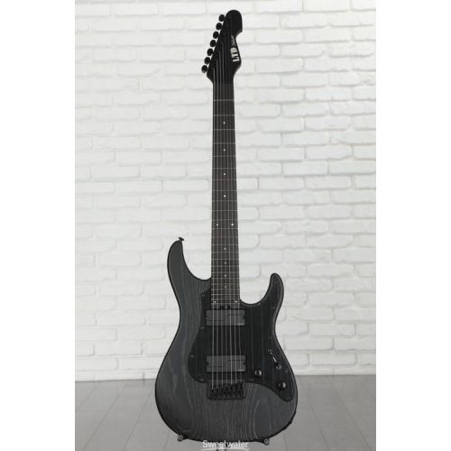  ESP LTD SN-1007 HT Baritone Electric Guitar - Black Blast