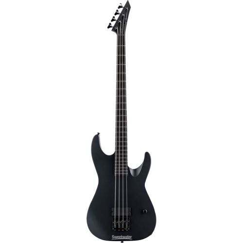  ESP LTD M-4 Black Metal Bass Guitar - Black Satin