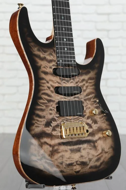  ESP USA M-III GT Quilted Maple - See Thru Black Sunburst