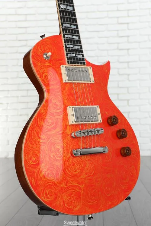  ESP USA Eclipse Electric Guitar - Radioactive Orange Marmalade