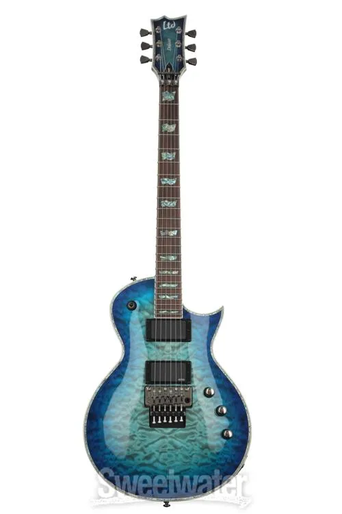  ESP LTD EC-1000FR QM - Violet Shadow - Sweetwater Exclusive