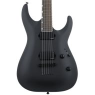 ESP LTD MH-1000 Baritone Electric Guitar - Black Satin