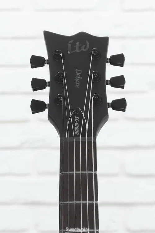  ESP LTD EC-1000 Left-handed Baritone Electric Guitar - Charcoal Metallic Satin
