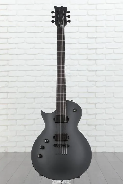  ESP LTD EC-1000 Left-handed Baritone Electric Guitar - Charcoal Metallic Satin