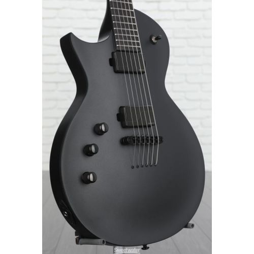  ESP LTD EC-1000 Left-handed Baritone Electric Guitar - Charcoal Metallic Satin