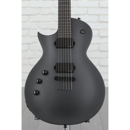  ESP LTD EC-1000 Left-handed Baritone Electric Guitar - Charcoal Metallic Satin