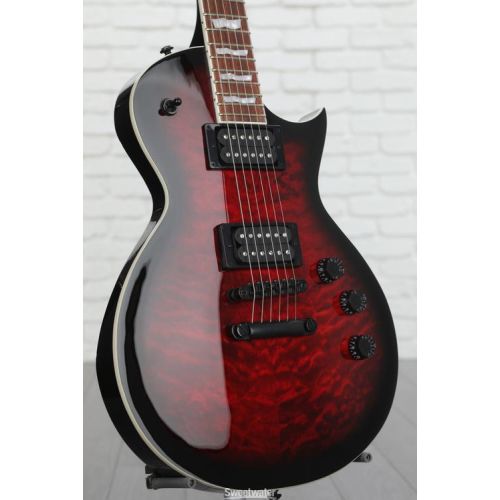  ESP LTD Eclipse EC-256QM Electric Guitar - See Thru Black Cherry Sunburst Demo