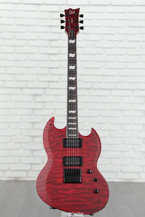  ESP LTD Viper-1000 EverTune - See Thru Black Cherry Satin Demo