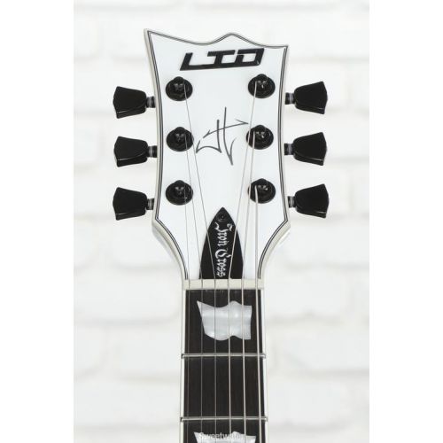  ESP LTD James Hetfield Iron Cross Left-Handed - Snow White Demo