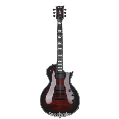  ESP E-II Eclipse QM Electric Guitar - See-thru Black Cherry Sunburst