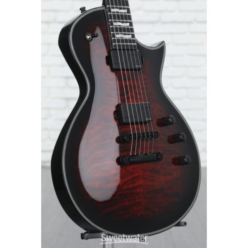  ESP E-II Eclipse QM Electric Guitar - See-thru Black Cherry Sunburst