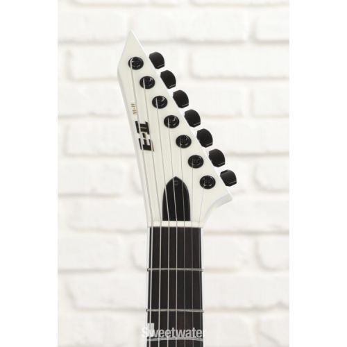  ESP E-II M-II 7B Baritone EverTune Electric Guitar - Pearl White