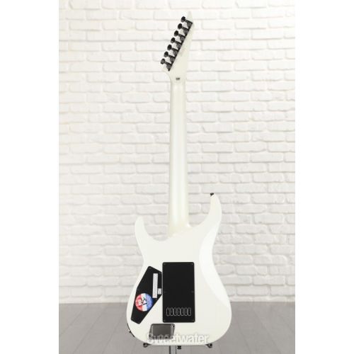  ESP E-II M-II 7B Baritone EverTune Electric Guitar - Pearl White