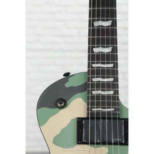  ESP LTD Deluxe EC-1000 Electric Guitar - Woodland Camo Satin