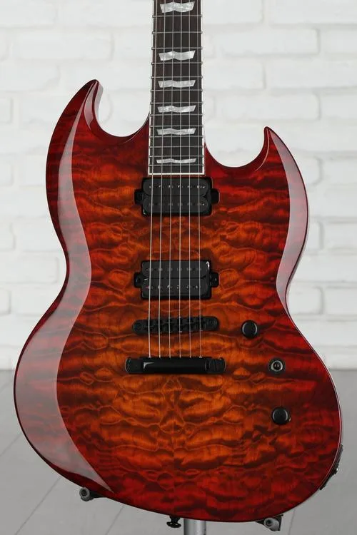 ESP LTD Viper-1000 QM - Tiger Eye Sunburst