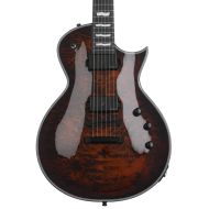 ESP E-II Eclipse QM Electric Guitar - Tiger Eye Sunburst