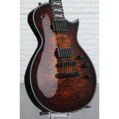  ESP E-II Eclipse QM Electric Guitar - Tiger Eye Sunburst