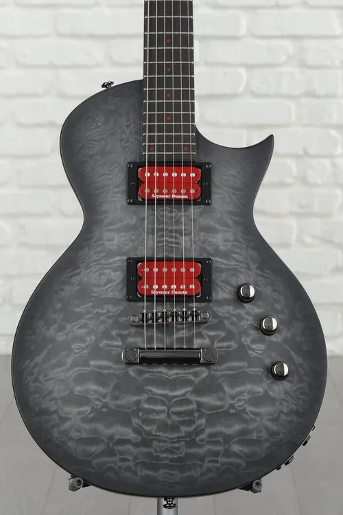 ESP LTD Signature Ben Burley BB-600 Baritone Electric Guitar - See Thru Black Sunburst Satin Demo