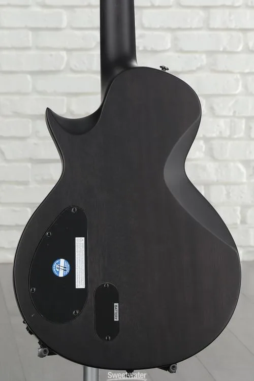  ESP LTD Signature Ben Burley BB-600 Baritone Electric Guitar - See Thru Black Sunburst Satin Demo
