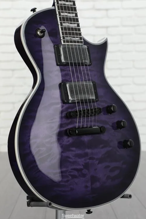  ESP LTD EC-1000 Electric Guitar - See-thru Purple Sunburst