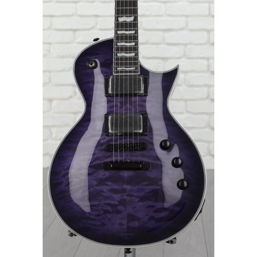  ESP LTD EC-1000 Electric Guitar - See-thru Purple Sunburst