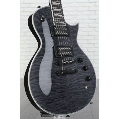  ESP LTD EC-1000 Piezo Electric Guitar - See Thru Black Demo