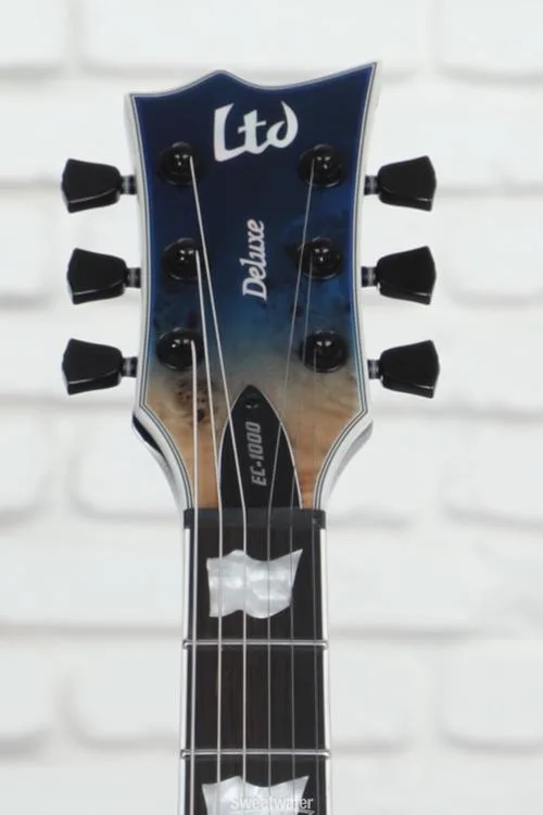  ESP LTD EC-1000 Electric Guitar - Blue Natural Fade Demo