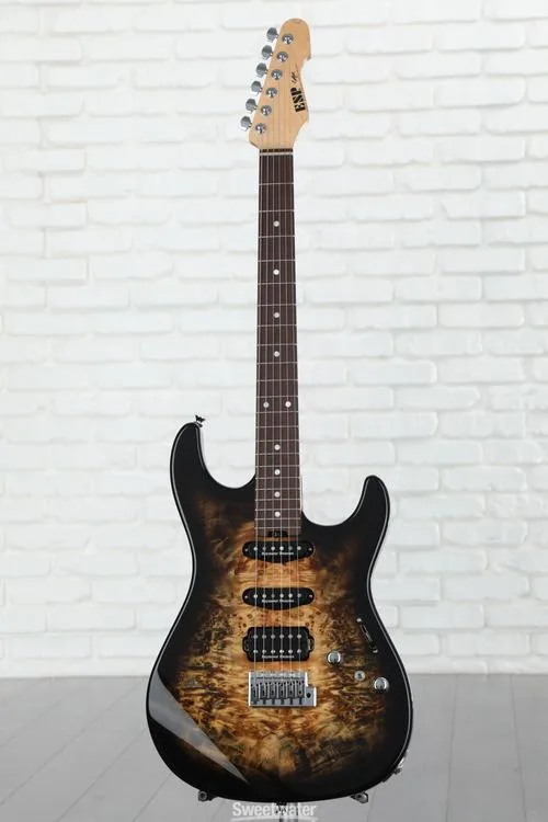  ESP Original Snapper CTM Electric Guitar - Nebula Black Burst with Rosewood Fingerboard Demo