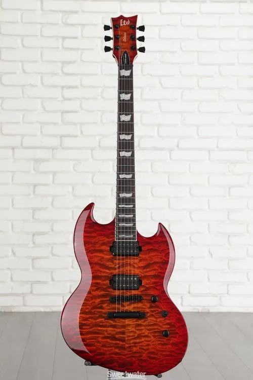  ESP LTD Viper-1000 QM - Tiger Eye Sunburst Demo