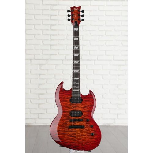  ESP LTD Viper-1000 QM - Tiger Eye Sunburst Demo