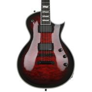 ESP E-II Eclipse, Quilt Maple Top - See Thru Black Cherry Sunburst