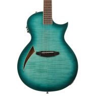 ESP LTD TL-6FM Thinline Acoustic-electric Guitar - Aqua Marine Burst