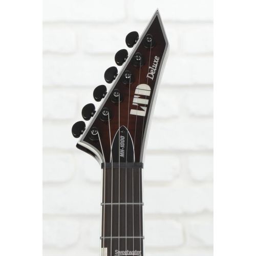  ESP LTD Deluxe MH-1000 EverTune Electric Guitar - Dark Brown Sunburst