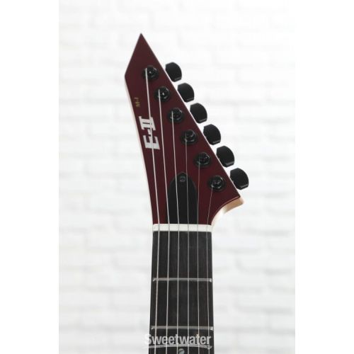  ESP E-II M-1 Thru NT Electric Guitar - Deep Candy Apple Red Satin