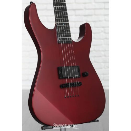  ESP E-II M-1 Thru NT Electric Guitar - Deep Candy Apple Red Satin