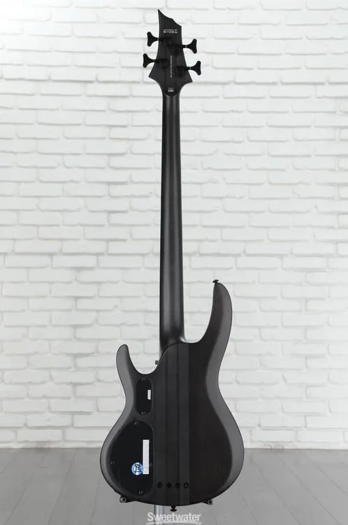  ESP LTD B-4 Ebony Bass Guitar - Charcoal Burst Satin Demo