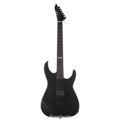  ESP E-II MI Thru NT Electric Guitar - Black Satin