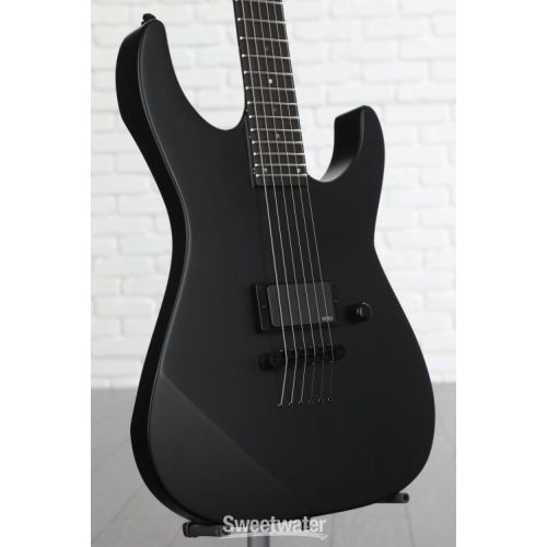  ESP E-II MI Thru NT Electric Guitar - Black Satin