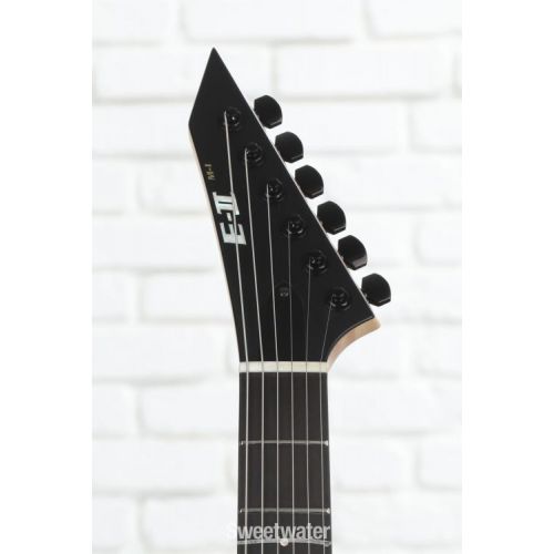  ESP E-II MI Thru NT Electric Guitar - Black Satin